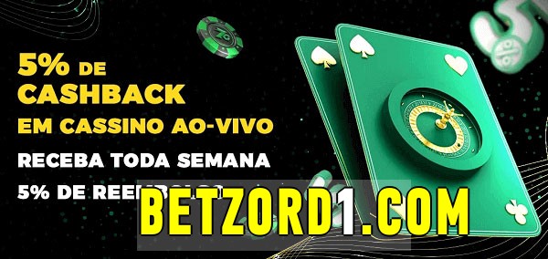 Promoções do cassino ao Vivo betzord 
